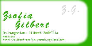 zsofia gilbert business card